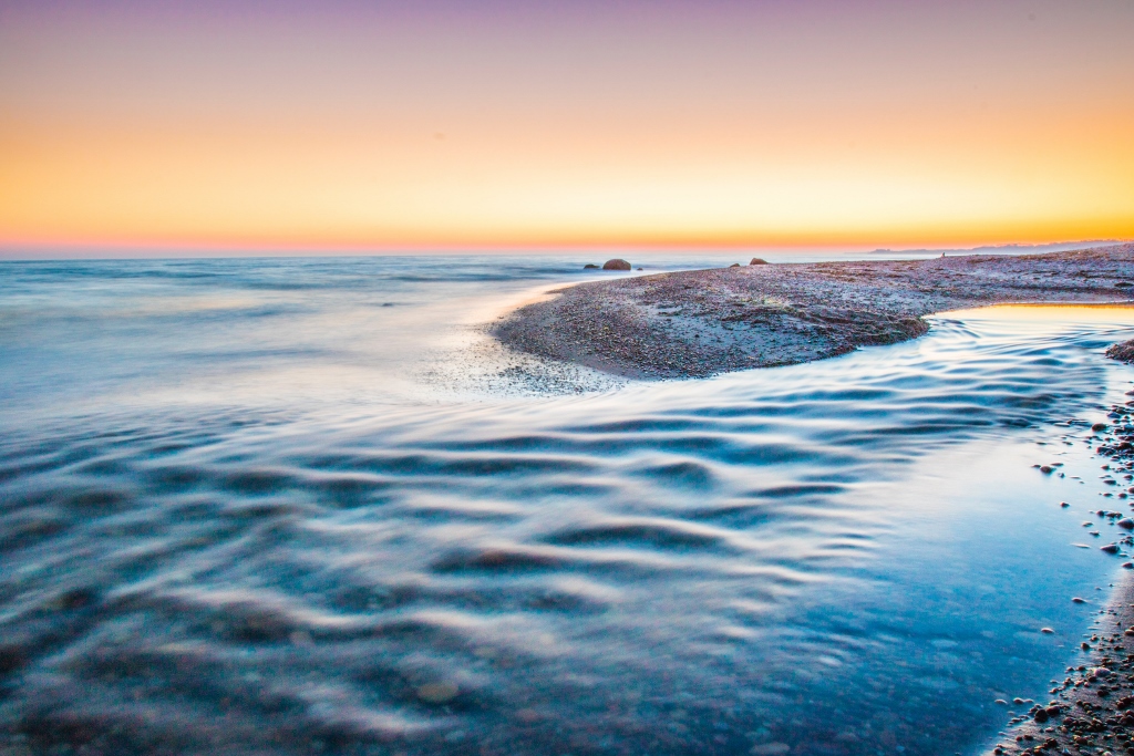 sunset at the beach